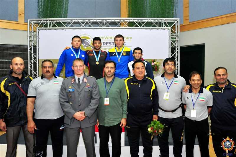 تیم کشتی آزاد ایران نایب قهرمان ارتش های 2017 جهان شد