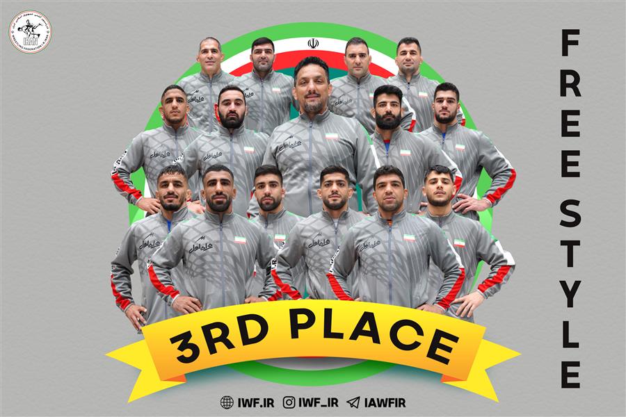 ایران روی سکوی سوم قهرمانی کشتی آزاد 2023 آسیا