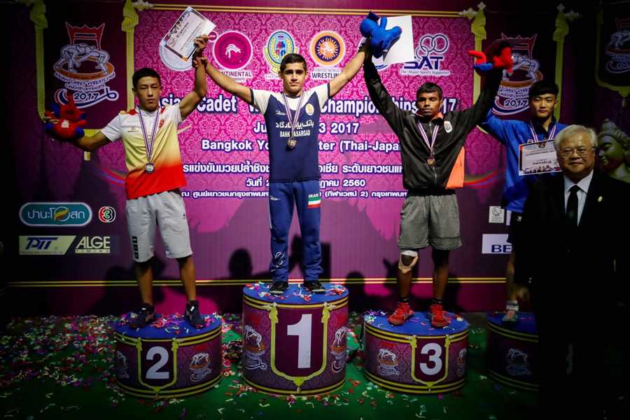 2 مدال طلا، 3 نقره و یک برنز دستاورد فرنگی کاران نوجوان ایران در روز نخست قهرمانی 2017 آسیا در تایلند